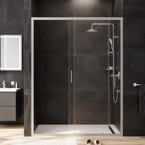 Душевая дверь Am.Pm Gem W90G-150-1-195MT 150х195 стекло прозрачное профиль хром матовый - фото 4