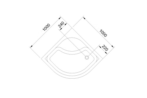Душевой поддон Royal Bath BK RB100BK 100х100 акрил белый с ножками - фото 4