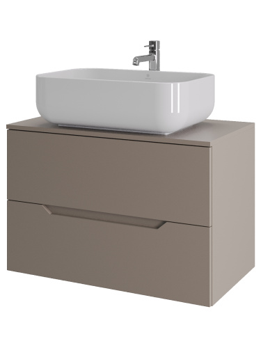 Тумба с раковиной Orange Line Li-80TuLMDF+B03-600W 81х46х68 цвет бежевый - фото 2