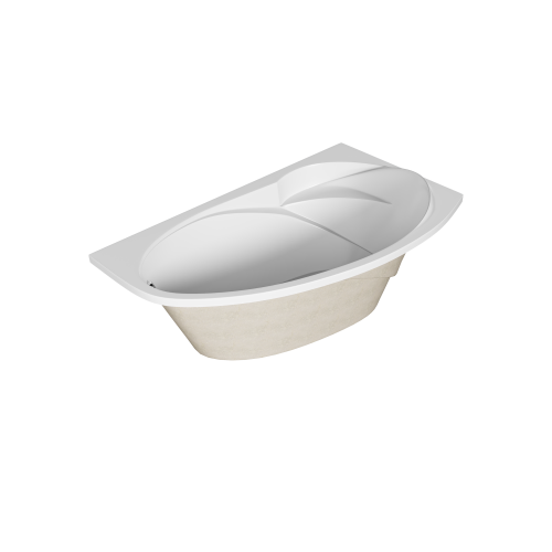 Ванна акриловая 1MarKa JULIANNA 01дж1710п 170х100 пристенная асимметричная без каркаса - фото 2