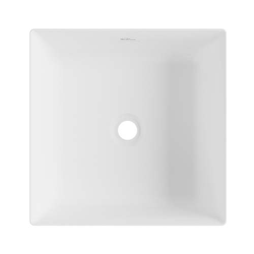 Раковина акриловая Wellsee Pure BY Wellsee 230712000 40х40 напольная цвет белый матовый без отверстий под смеситель - фото 3
