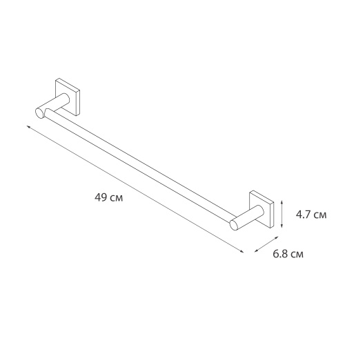 Полотенцедержатель Fixsen Lux chrome FX-15001 - фото 5