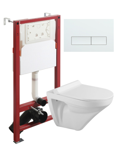 Комплект унитаз с инсталляцией и клавишей смыва Agger ATI06100+APB288 - фото 2