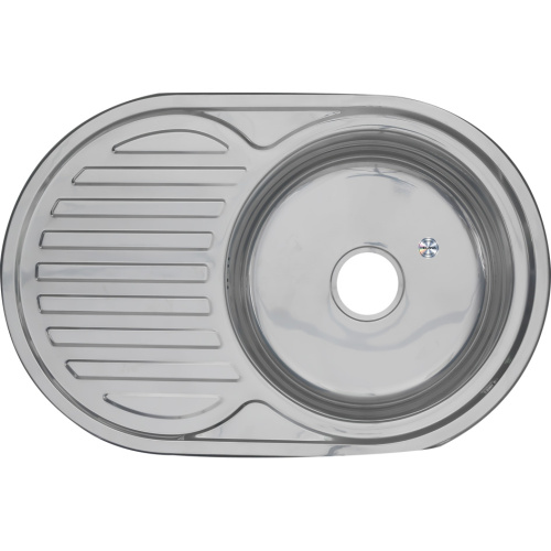 Кухонная мойка Melana 124 tb (*12) 77х50 цвет хром - фото 3