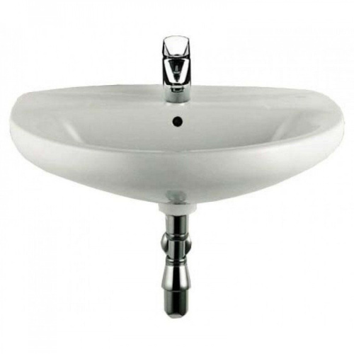 Раковина из сантехнического фарфора Roca Victoria 732739300Y 56х46 подвесная цвет белый - фото 2