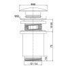 Донный клапан Timo 8011/19 розовое золото
