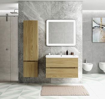 Шкаф-пенал Art&Max TECHNO AM-Techno-1600-AC-SO-LW674-L 40х160 подвесной цвет коричневый