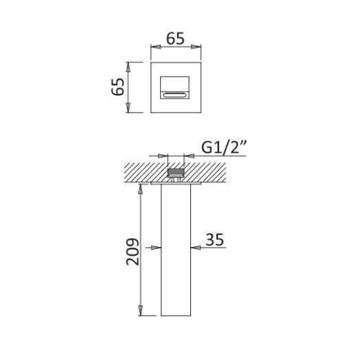 Излив Cezares PORTA PORTA-SC-SR настенный золото - фото 2