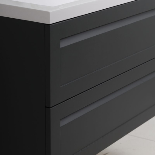 Тумба под раковину Art&Max PLATINO AM-Platino-580-2C-SO-GM 58х47х55 подвесная цвет серый матовый - фото 2