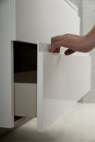 Тумба под раковину Art&Max BIANCHI AM-Bianchi-900-2C-SO-BM 90х48х55 подвесная цвет белый матовый - фото 2