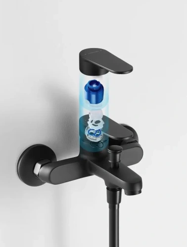 Смеситель для ванны Arrow AG36AMB настенный черный - фото 2