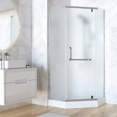 Душевой уголок Taliente TA-09093-1MP 90х90 стекло прозрачное профиль хром глянцевый без поддона - фото 3