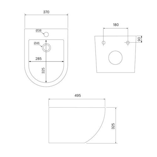 Унитаз подвесной IDDIS Blanco BLAR3BMi73 черный матовый с сиденьем микролифт безободковый каскадный смыв - фото 2
