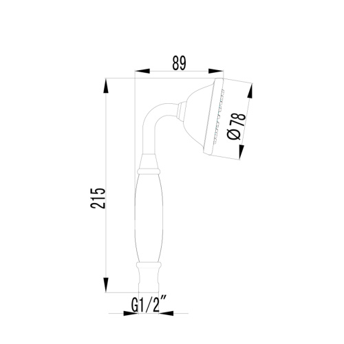 Лейка ручного душа LeMark LM8007B бронза - фото 2