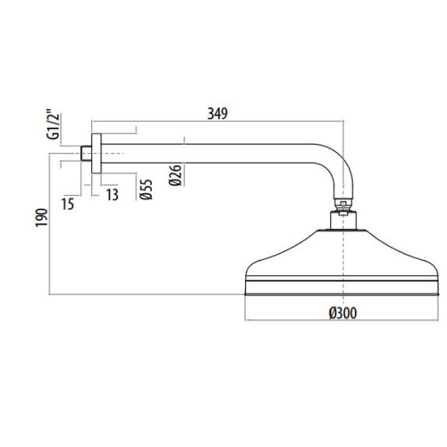 Верхний душ Gattoni Programma doccia SFPCL30C0 хром - фото 2