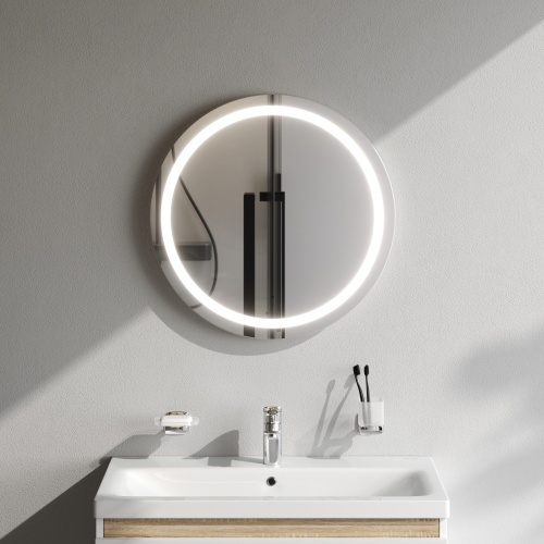 Зеркало в ванную Am.Pm X-Joy M85AMOX0801WG 77х77 цвет серебро