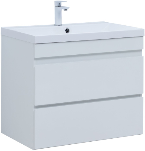 Тумба под раковину Aquanet Нота NEW 00335418 74х47х61 подвесная цвет белый - фото 5