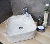 Раковина из сантехнического фаянса CeramaLux 591 40х40 накладная цвет многоцветный 1 отверстие под смеситель