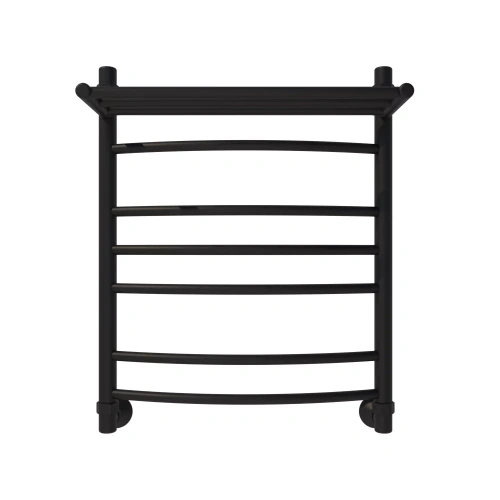 Полотенцесушитель Veconi Nemi-B N6050B-B 50х60 водяной черный - фото 2