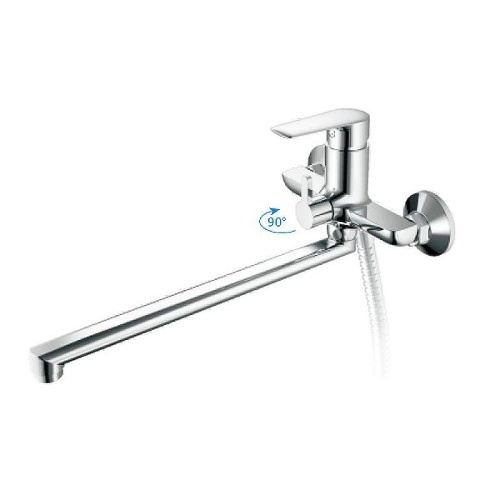 Cмеситель для ванны и душа Haiba HB22563 настенный хром - фото 2