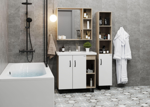 Тумба под раковину Onika Тимбер 108045 77х45х68 напольная - фото 2