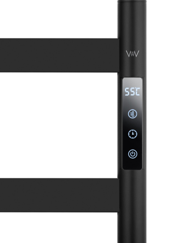 Полотенцесушитель Wonzon & Woghand Essen WW-A406-MB 48х96 электрический черный - фото 3