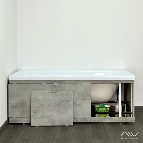 Экран под ванну Alavann Rita 170 см ALV0719004 фронтальный МДФ съемный/раздвижной серый - фото 2