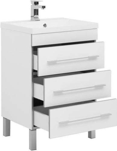 Тумба с раковиной Aquanet Верона 00287668 58х48х88 напольная цвет белый - фото 2