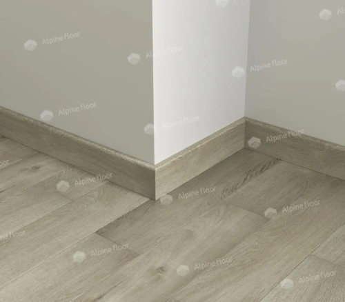 Напольный плинтус Alpine Floor Parquet Light SK 13-1 Бежевый толщина 1.25 см 2200х80 - фото 2
