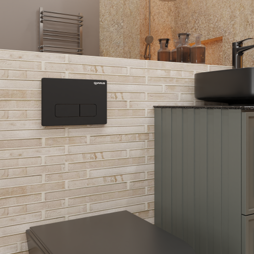 Клавиша смыва механическая CHARUS Elegia FP.320.DW.01 цвет черный матовый - фото 3