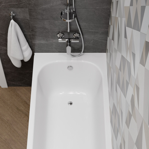 Ванна стальная Teymi Lina T100102 150х70 пристенная прямоугольная с ножками - фото 5