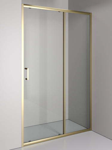 Душевая дверь Orange E02-120TGY 121х190 стекло прозрачное профиль золото глянцевое - фото 2