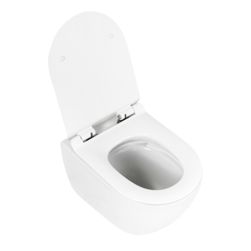 Чаша унитаза подвесная Cezares STYLUS CZR-6601-TH-TOR цвет белый без сиденья безободковая смыв торнадо - фото 2