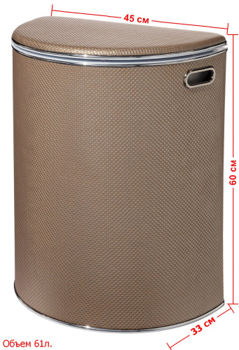 Корзина для белья Geralis Ромб RBH-O - фото 2