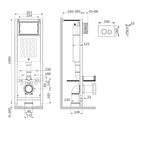 Инсталляция для унитаза Am.Pm ErgoFit I012711.0151 - фото 3