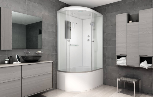 Душевая кабина AvaCan D512SREL 120х90 четверть круга с крышей ориентация универсальная - фото 2