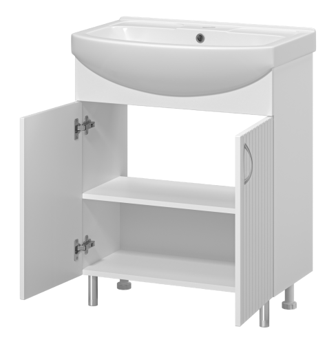 Тумба под раковину Misty Изео Э-Изе01070-021Н 67х35х70 напольная - фото 4