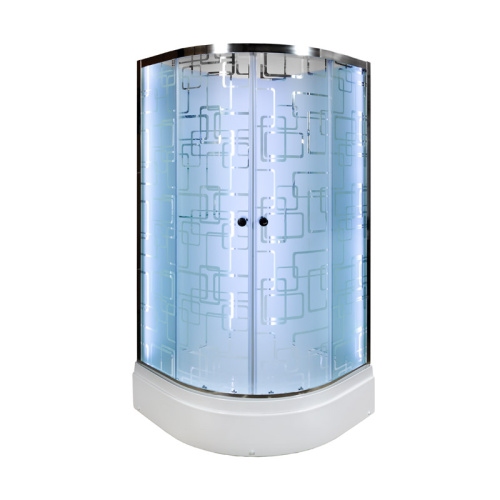 Душевая кабина AvaCan EM2780NLED+GM 80х80 четверть круга без крыши ориентация универсальная - фото 2