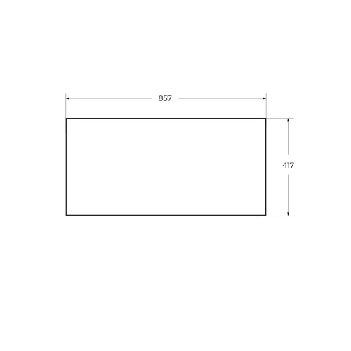 Вставка в дно металлического каркаса под раковину Cezares CADRO CADRO-90-MENS-BIANCO - фото 2