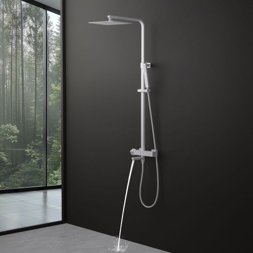 Душевая стойка Timo Tetra-thermo SX-0169/16 настенная цвет белый с термостатом - фото 5