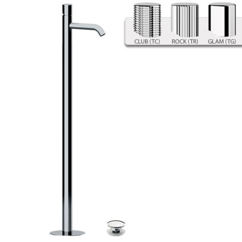 Смеситель для раковины Daniel Trilogy TG688DP напольный брашированное золото - фото 2