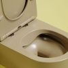 Унитаз подвесной Ceramica Nova MODENA CN6063MC коричневый с сиденьем микролифт безободковый душевой смыв