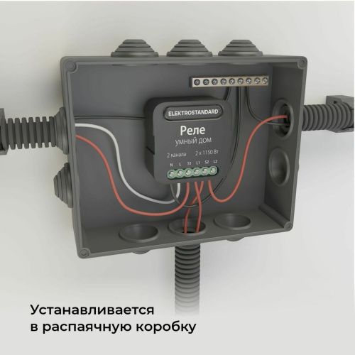 Умное двухканальное реле Elektrostandard 4690389185083 - фото 3