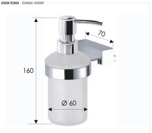 Дозатор Remer Minimal INOX Mi13INOXCR - фото 2
