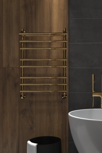 Полотенцесушитель Indigo Just Shelf LJSHW80-50GDK3 55х80 водяной золото - фото 4