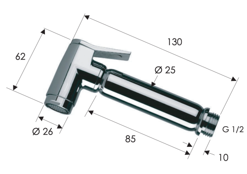 Лейка гигиенического душа Remer 332OLAVO латунь - фото 2