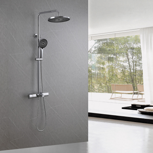 Душевая стойка ABBER AF8516 настенная цвет хром - фото 2