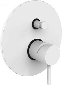 Смеситель для ванны с душем Paffoni Light LIG015BO встраиваемый в стену белый