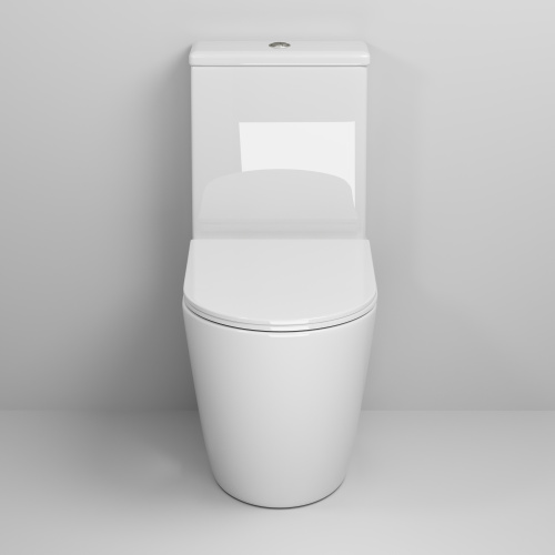 Унитаз напольный с бачком Grossman Color GR-4480S белый глянцевый с сиденьем микролифт безободковый каскадный смыв - фото 3
