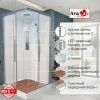 Душевая кабина AvaCan K K2090LED 90х90 прямоугольная с крышей ориентация универсальная